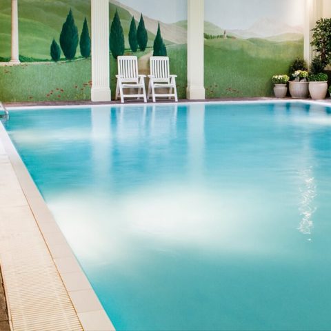 Swimming pool and spa area